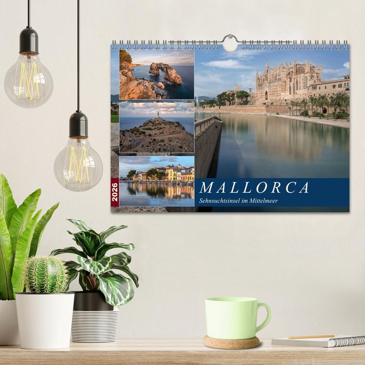 Produktbild: Mallorca, Sehnsuchtsinsel im Mittelmeer (Wandkalender 2026 DIN A4 quer), CALVENDO Monatskalender