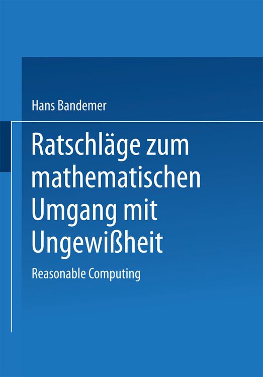 Produktbild: Ratschl&auml;ge zum mathematischen Umgang mit Ungewi&szlig;heit