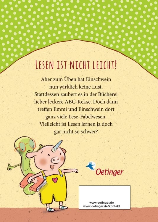 Produktbild: Emmi & Einschwein. Lesen macht lustig