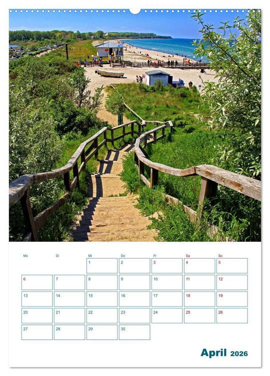 Produktbild: Ostseebad Rerik - Terminplaner (Wandkalender 2026 DIN A2 hoch), CALVENDO Monatskalender