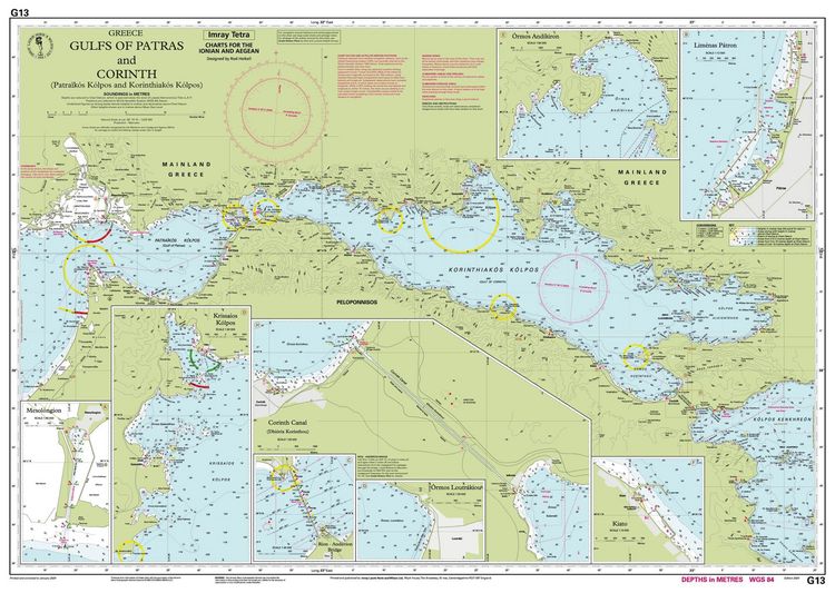 Produktbild: G13 Gulfs of Patras and Corinth, Imray Chart
