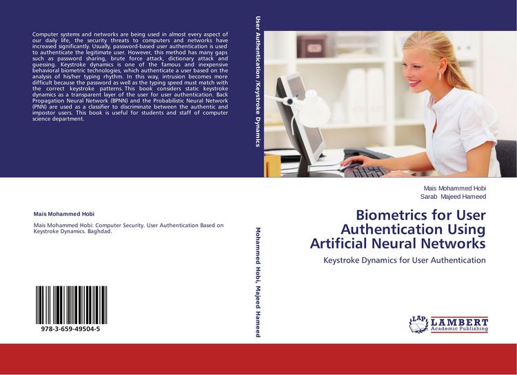 Produktbild: Biometrics for User Authentication Using Artificial Neural Networks