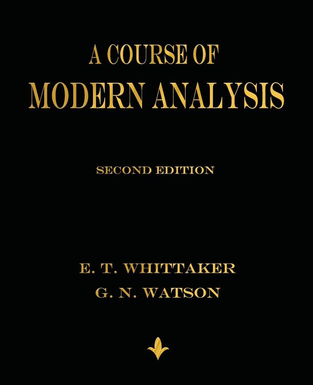 Produktbild: A Course of Modern Analysis