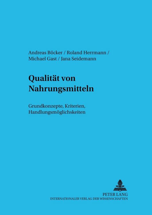 Produktbild: Qualit&auml;t von Nahrungsmitteln
