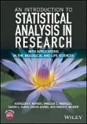 Produktbild: An Introduction to Statistical Analysis in Research &ndash; With Applications in the Biological and Life Sciences