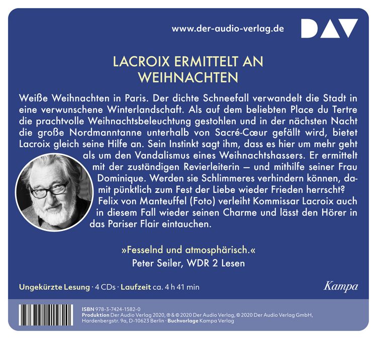 Produktbild: Lacroix und die stille Nacht von Montmartre. Sein dritter Fall