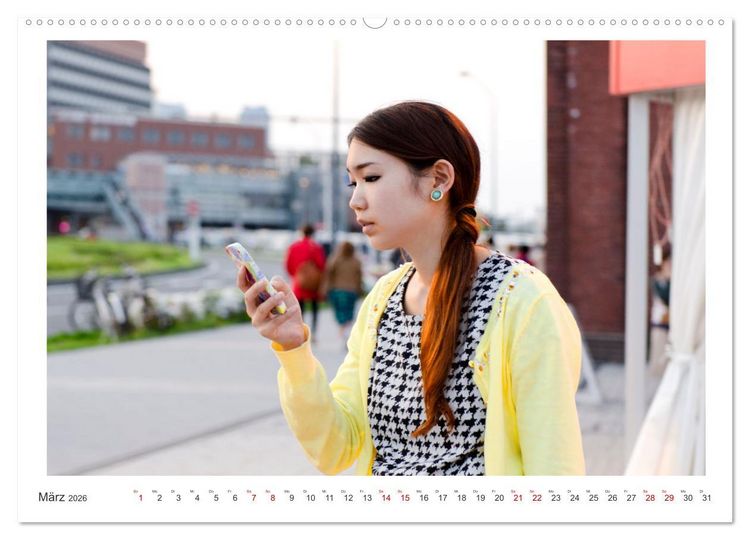 Produktbild: Menschen in Japan (hochwertiger Premium Wandkalender 2026 DIN A2 quer), Kunstdruck in Hochglanz