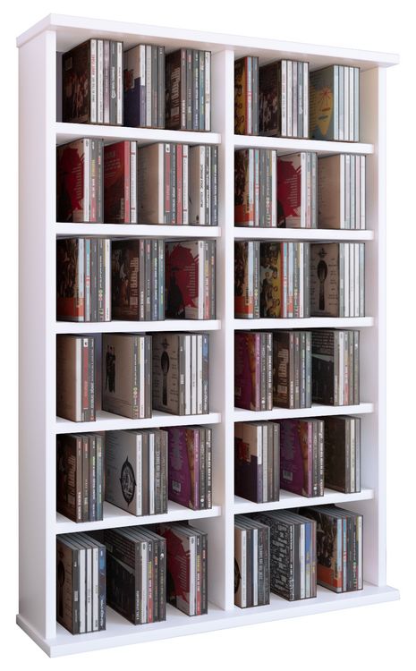 Produktbild: Holz CD DVD Stand Regal Schrank St&auml;nder Ronul