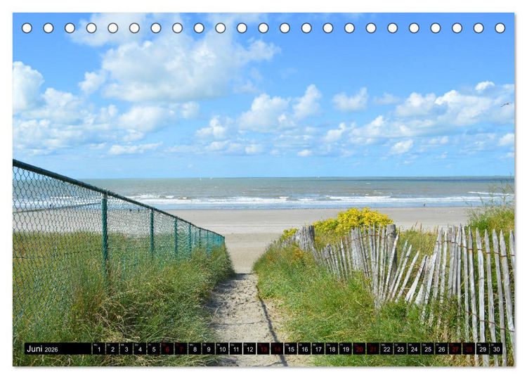 Produktbild: Entlang der Nordseek&uuml;ste (Tischkalender 2026 DIN A5 quer), CALVENDO Monatskalender