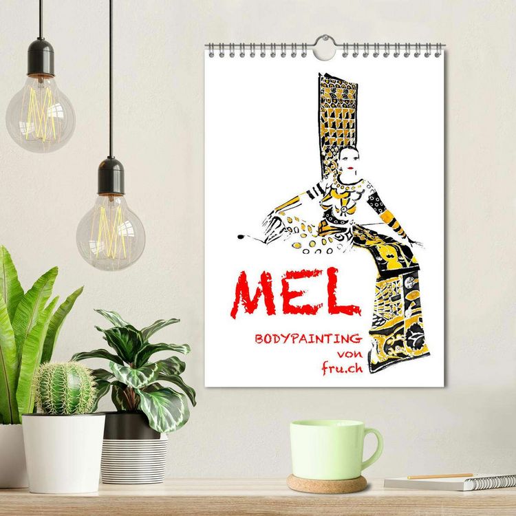 Produktbild: MEL Bodypainting von fru.ch (Wandkalender 2026 DIN A4 hoch), CALVENDO Monatskalender