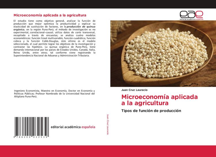 Produktbild: Microeconom&iacute;a aplicada a la agricultura