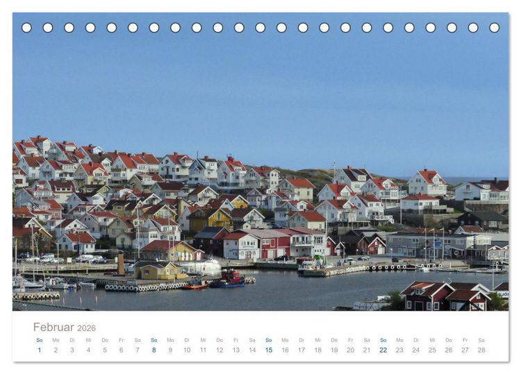 Produktbild: Bohusl&auml;n - Idyllische Sch&auml;renlandschaft an Schwedens Westk&uuml;ste (Tischkalender 2026 DIN A5 quer), CALVENDO Monatskalender
