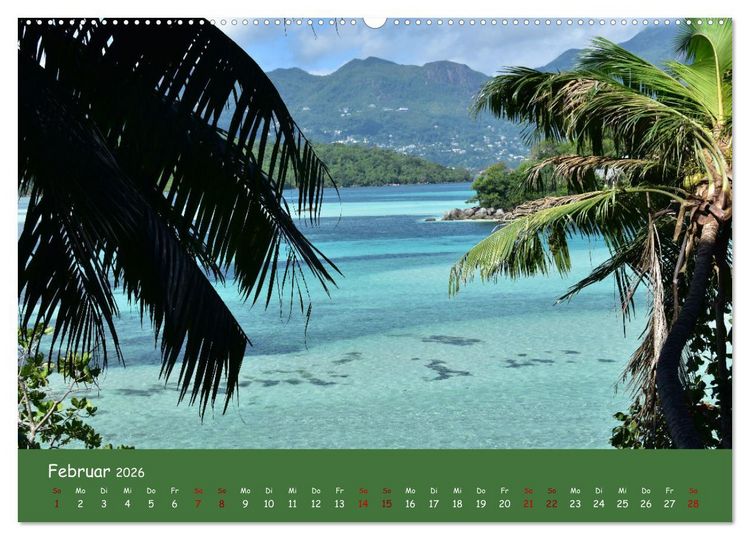 Produktbild: Mah&egrave; und die Inseln der Seychellen (hochwertiger Premium Wandkalender 2026 DIN A2 quer), Kunstdruck in Hochglanz
