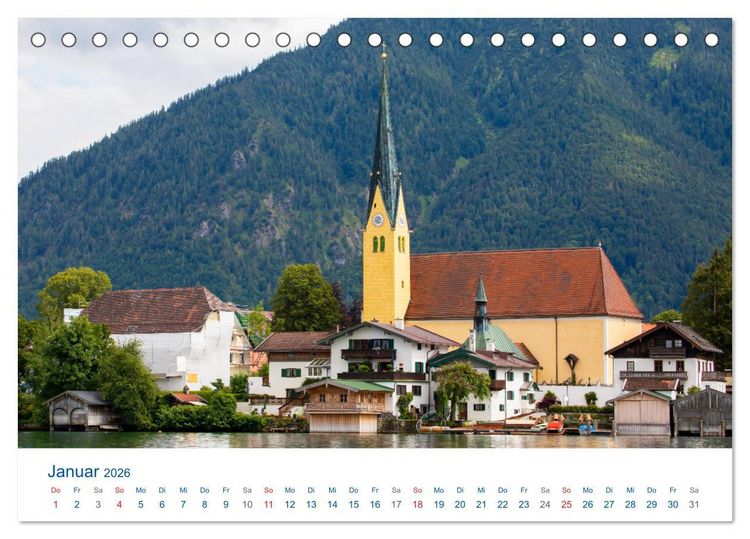 Produktbild: Sch&ouml;ner Tegernsee (Tischkalender 2026 DIN A5 quer), CALVENDO Monatskalender