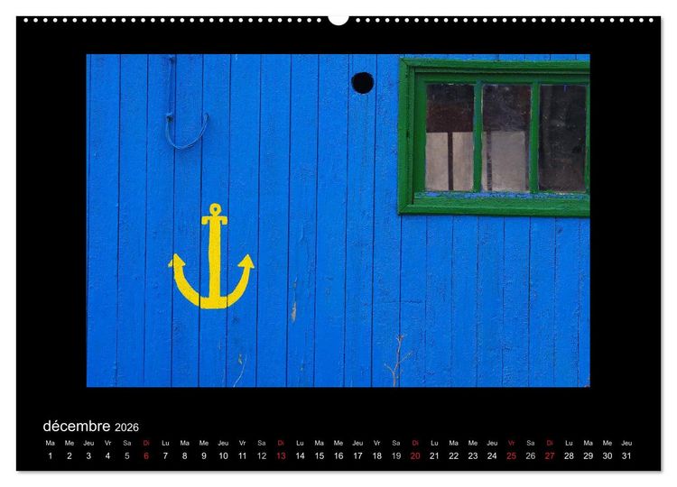 Produktbild: Les Cabanes d'Ol&eacute;ron (Calendrier mural 2026 DIN A2 vertical) calendrier de bureau