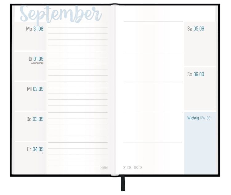 Produktbild: H&auml;fft-Timer slim - Jugendkalender 26/27