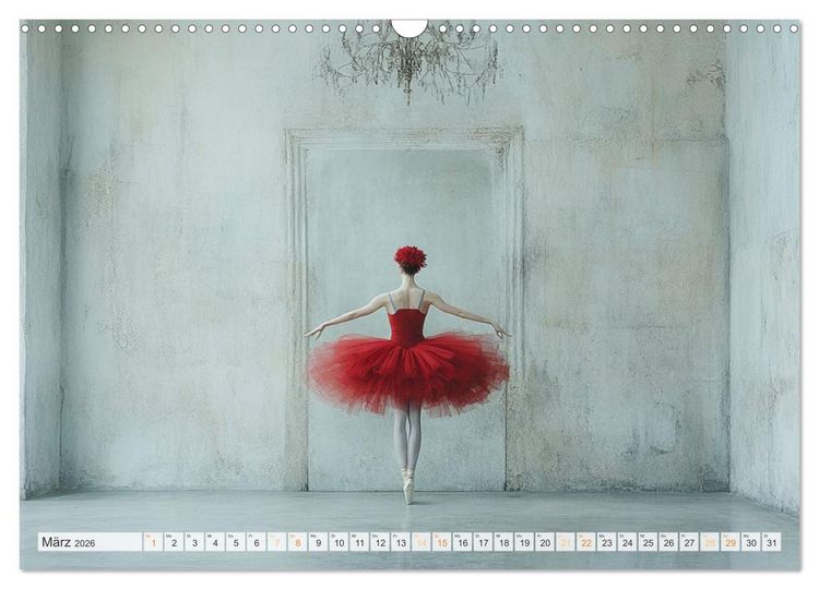 Produktbild: Im Pas de Deux mit der Stille (Wandkalender 2026 DIN A3 quer), CALVENDO Monatskalender