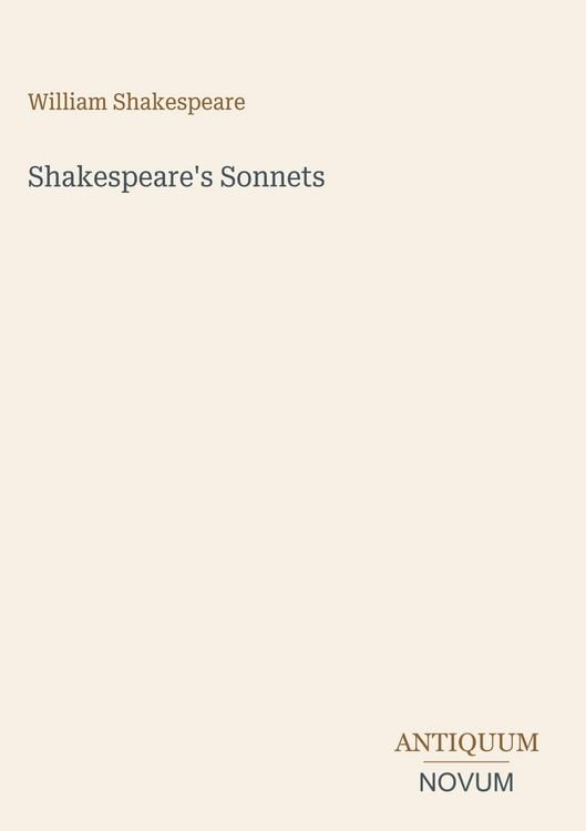 Produktbild: Shakespeare's Sonnets