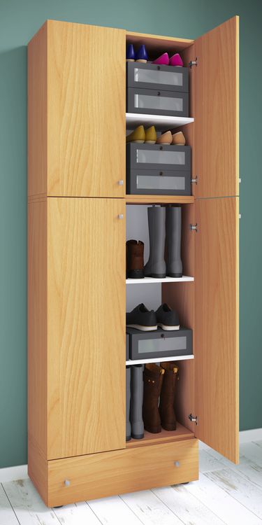 Produktbild: XXL Schuhschrank Kleiderschrank Schrank Lona 5f S
