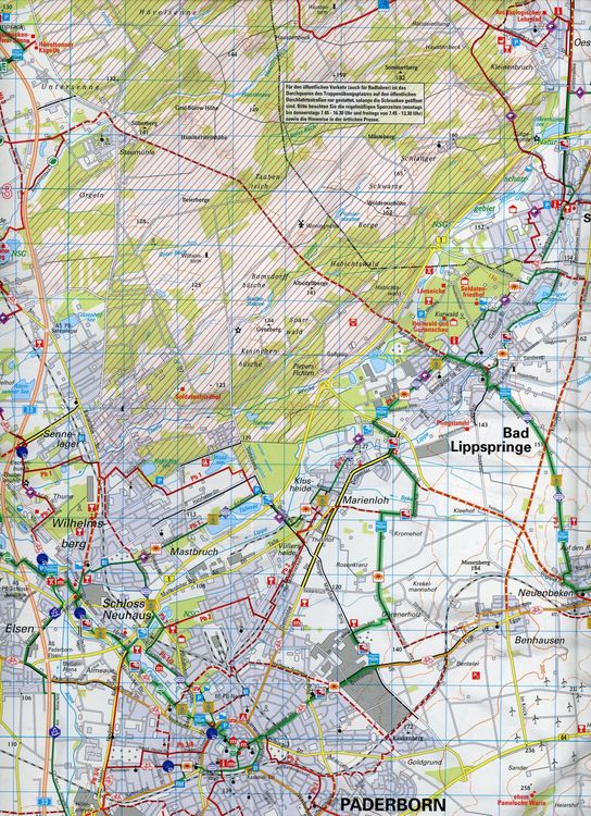 Produktbild: BVA Radwanderkarte Paderborner Land die sch&ouml;nsten Radtouren 1:50.000