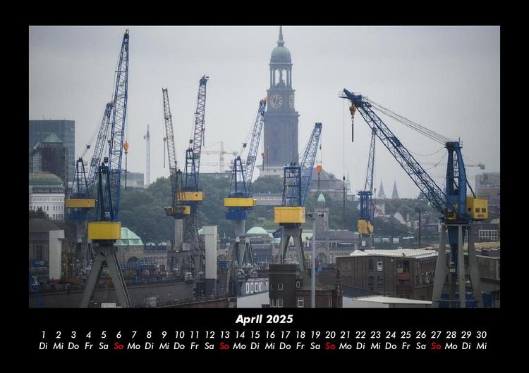 Produktbild: Hamburg 2025 Fotokalender DIN A3