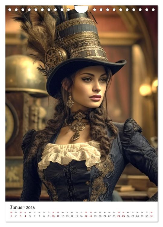 Produktbild: Voll unter Dampf: Steampunker (Wandkalender 2026 DIN A4 hoch), CALVENDO Monatskalender