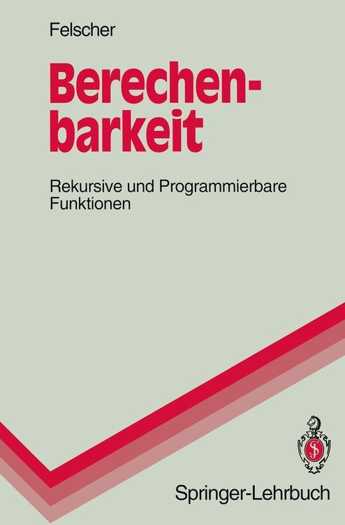 Bild vom Artikel Berechenbarkeit vom Autor Walter Felscher