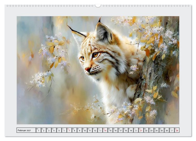 Produktbild: Luchse. Meister der Tarnung im Wald (Wandkalender 2027 DIN A2 quer), CALVENDO Monatskalender