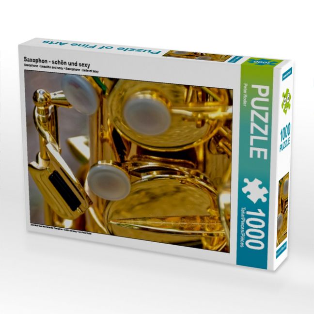 Produktbild: CALVENDO Puzzle Saxophon - sch&ouml;n und sexy | 1000 Teile Lege-Gr&ouml;&szlig;e 64x48cm Foto-Puzzle f&uuml;r gl&uuml;ckliche Stunden