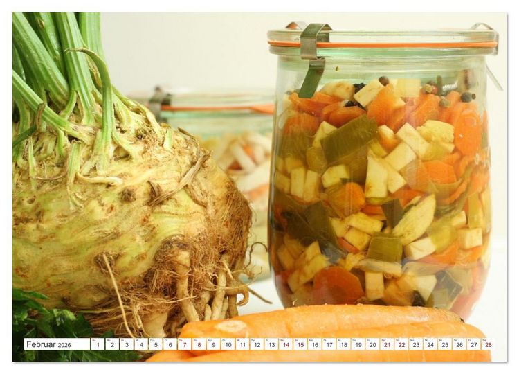 Produktbild: Fermentiertes Gem&uuml;se (Wandkalender 2026 DIN A3 quer), CALVENDO Monatskalender