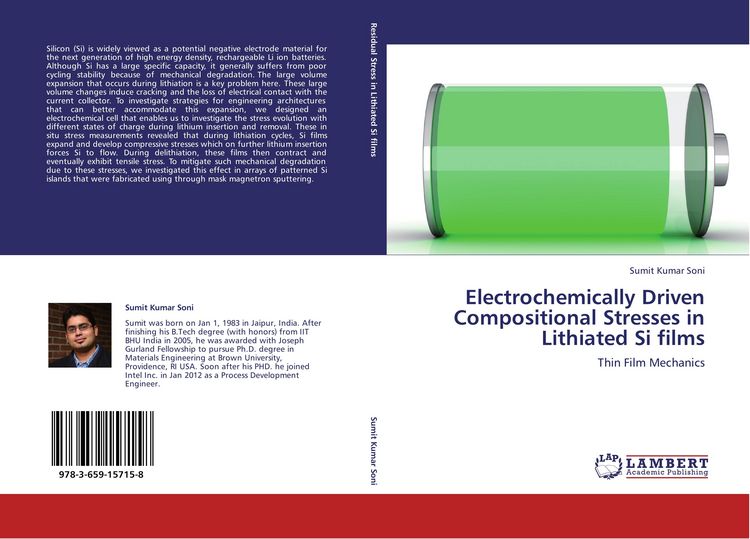 Produktbild: Electrochemically Driven Compositional Stresses in Lithiated Si films