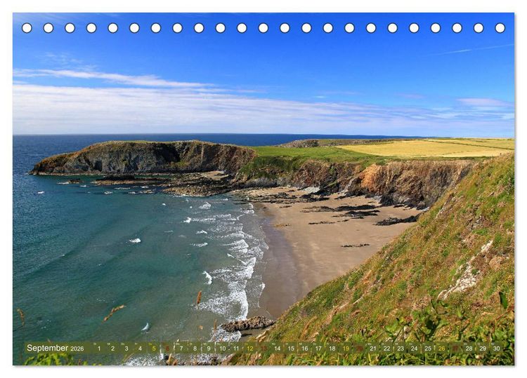 Produktbild: Naturwunder Wales (Tischkalender 2026 DIN A5 quer), CALVENDO Monatskalender
