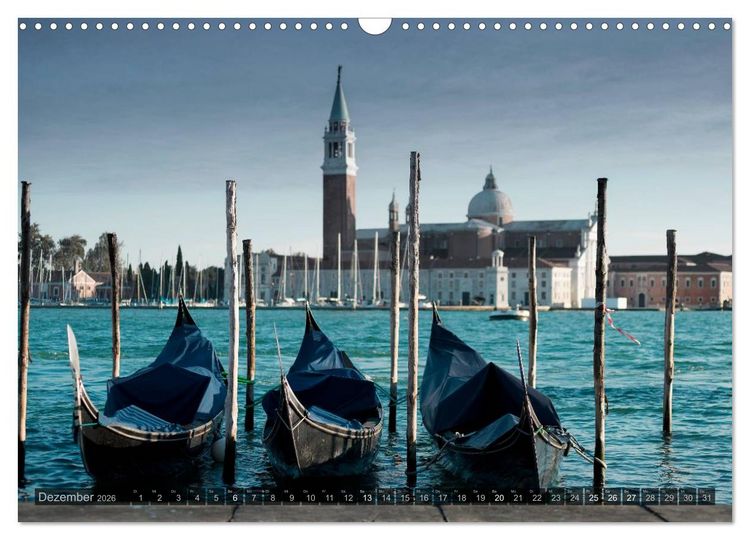 Produktbild: Venedig &ndash; Zauber der Lagunenstadt (Wandkalender 2026 DIN A3 quer), CALVENDO Monatskalender