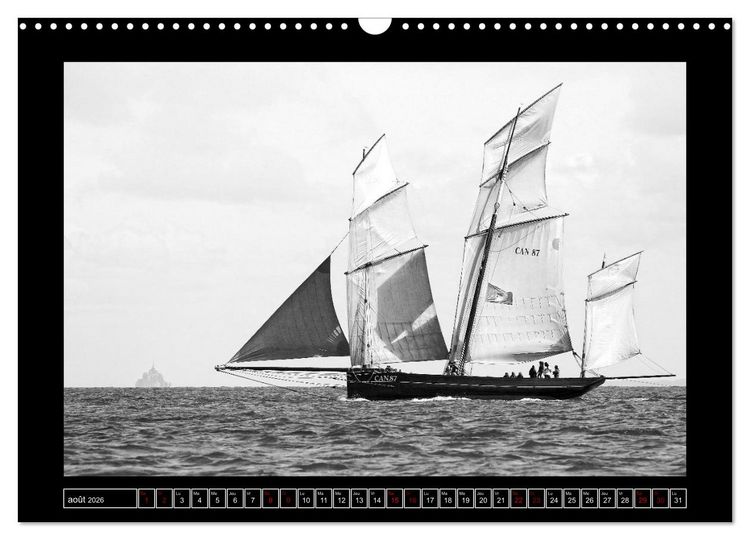 Produktbild: Voiles anciennes (Calendrier mural 2026 DIN A3 vertical), CALVENDO calendrier mensuel