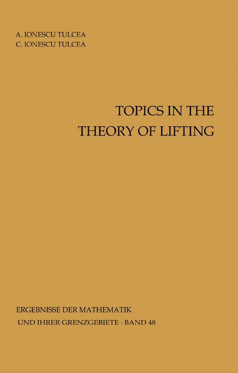 Produktbild: Topics in the Theory of Lifting