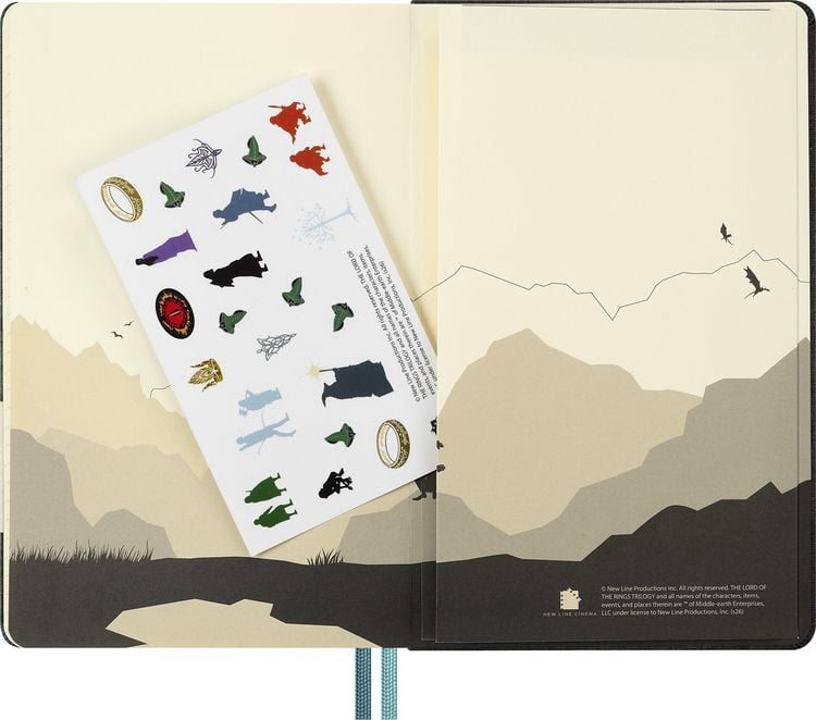 Produktbild: Moleskine 12 Monate Der Herr der Ringe Wochen-Notizkalender 2027, L/A5, 1 Wo = 1 Seite, fester Einband