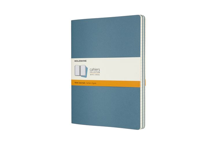 Produktbild: Moleskine Cahier XL, 3er Set, Liniert, Lebhaftes Blau