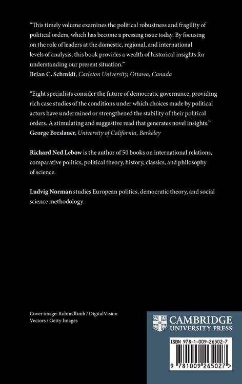 Produktbild: Robustness and Fragility of Political Orders