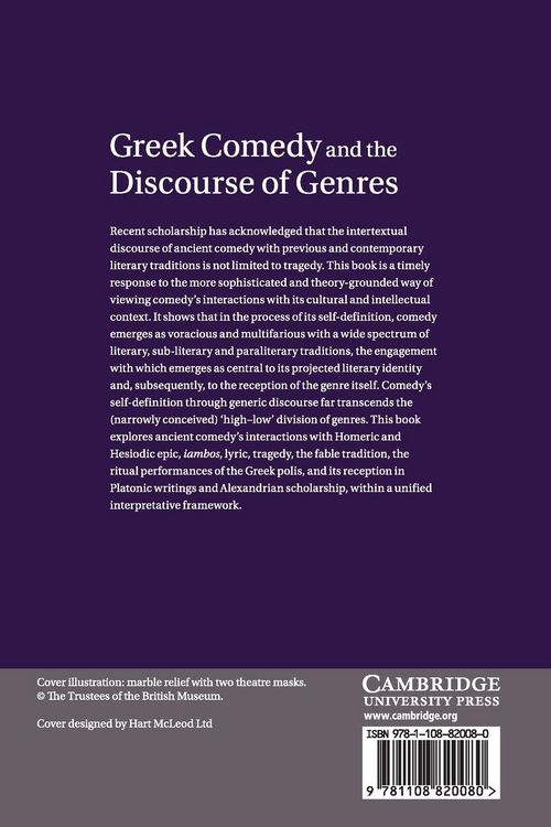 Produktbild: Greek Comedy and the Discourse of Genres