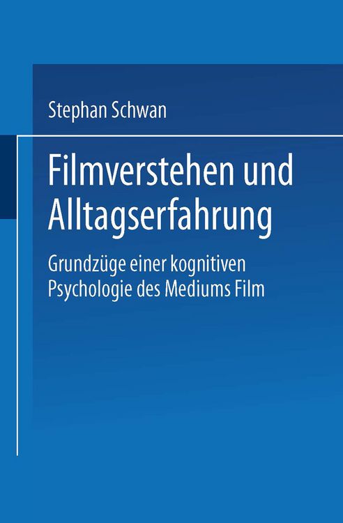 Produktbild: Filmverstehen und Alltagserfahrung