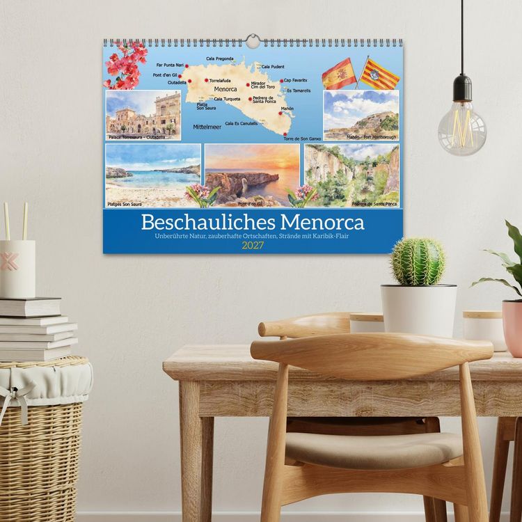 Produktbild: Beschauliches Menorca (Wandkalender 2027 DIN A3 quer), CALVENDO Monatskalender