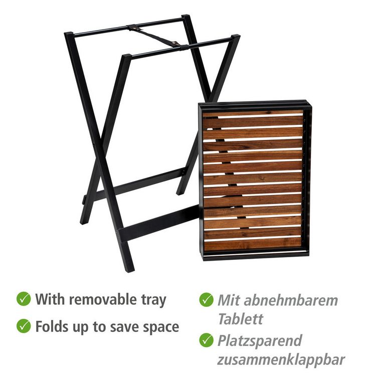 Produktbild: Beistelltisch mit Tablett Mod. Taba, zertifiziertes Akazienholz