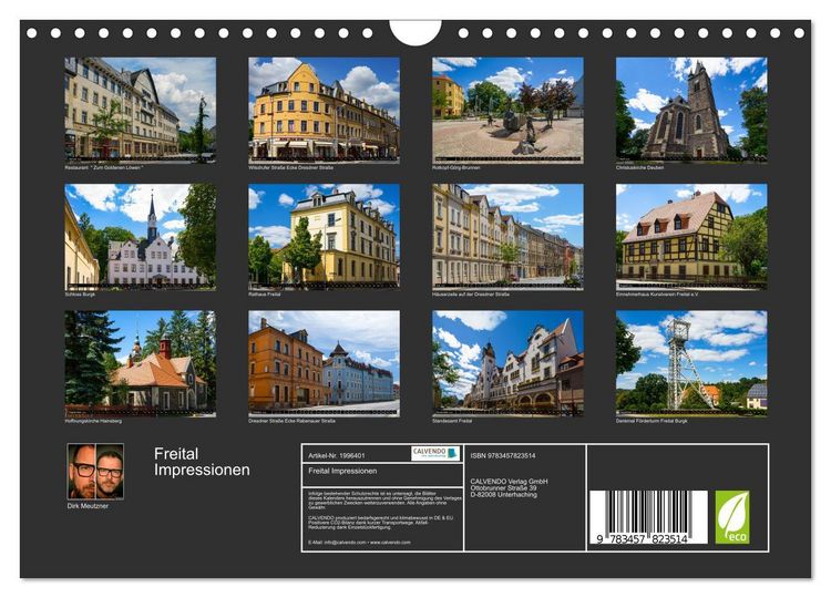 Produktbild: Freital Impressionen (Wandkalender 2026 DIN A4 quer), CALVENDO Monatskalender
