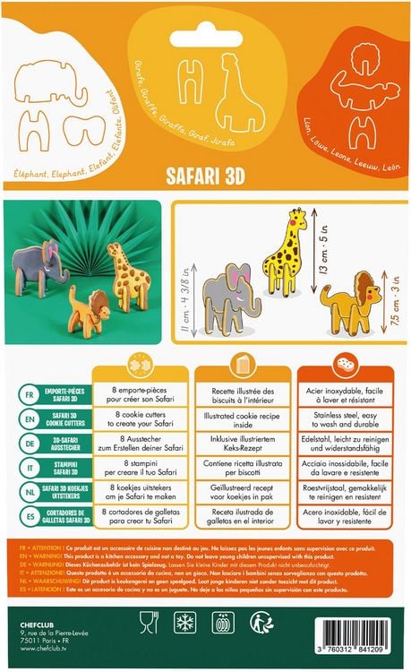 Produktbild: Keksausstecher Safari Kekse 3D