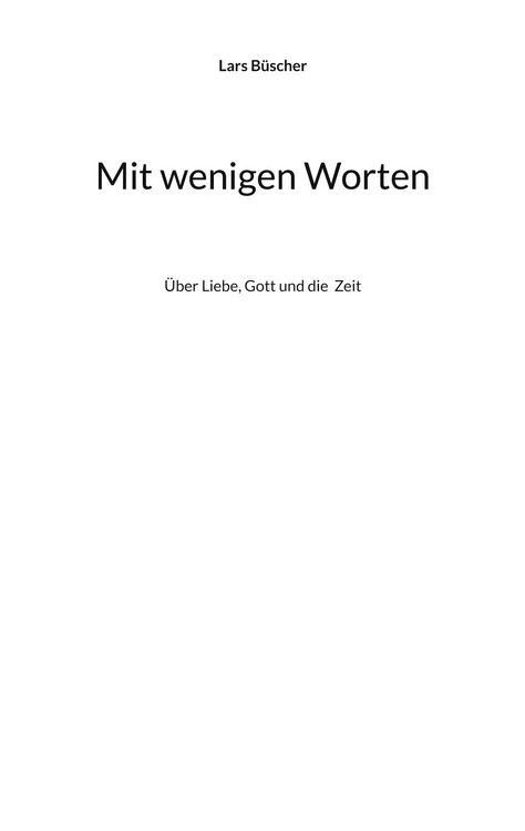 Produktbild: Mit wenigen Worten