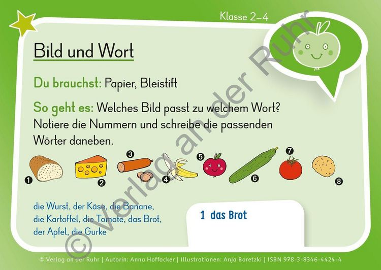 Produktbild: Eine Kartei f&uuml;r den DaZ-Unterricht &ndash; Klasse 2-4