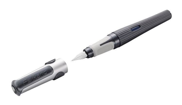 Produktbild: Pelikan F&uuml;ller Pelikano&reg; structure f&uuml;r Rechtsh&auml;nder, Grau, Feder M