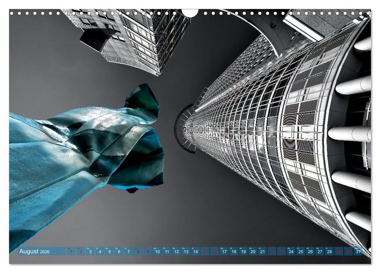 Produktbild: MAINHATTEN architektur kunst (Wandkalender 2026 DIN A3 quer), CALVENDO Monatskalender
