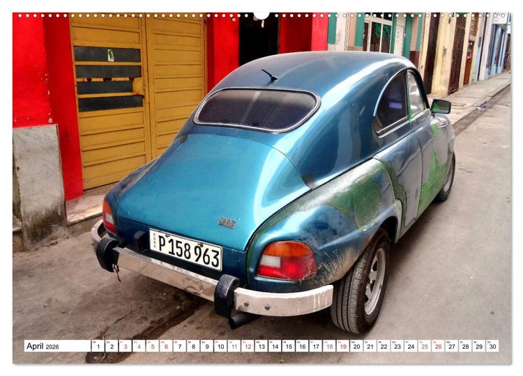 Produktbild: Alte Schweden - Schwedische Oldtimer in Kuba (hochwertiger Premium Wandkalender 2026 DIN A2 quer), Kunstdruck in Hochglanz