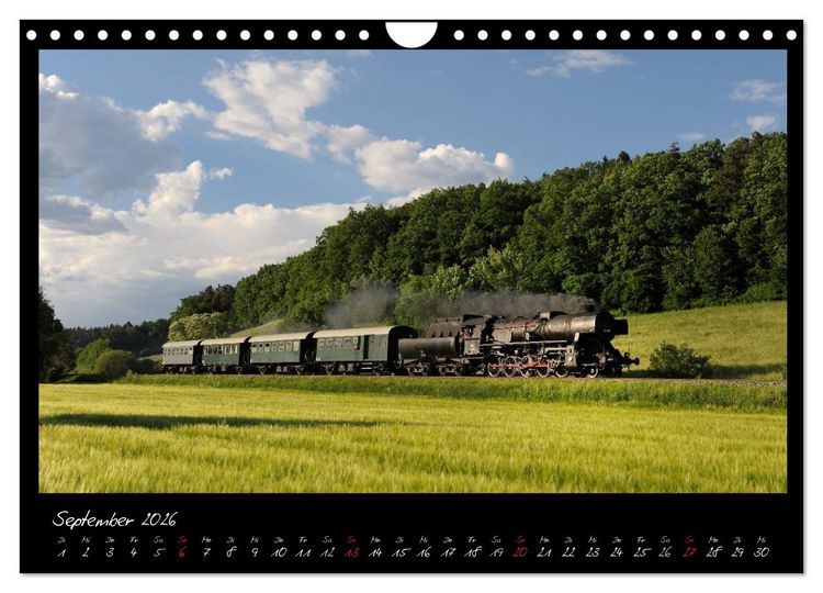Produktbild: Faszination Dampflokomotive (Wandkalender 2026 DIN A4 quer), CALVENDO Monatskalender